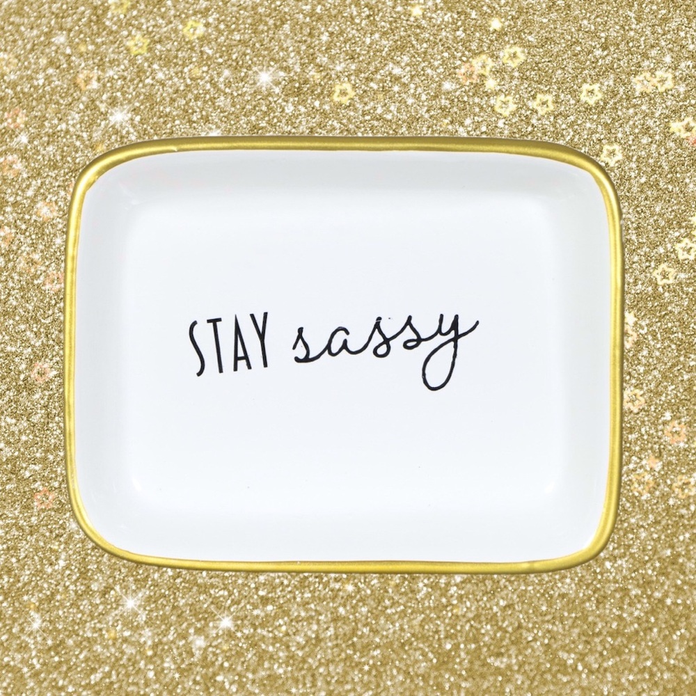 STAY SASSY JEWELRY DISH / TRINKET TRAY - Picture 2 of 2